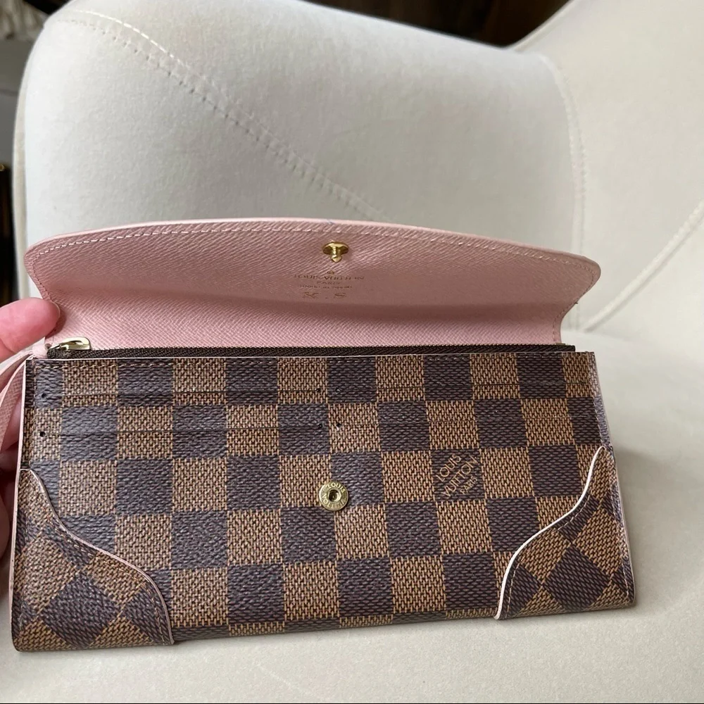 Louis Vuitton LV Long Wallet Portefeuille Caissa Browns Damier Classic